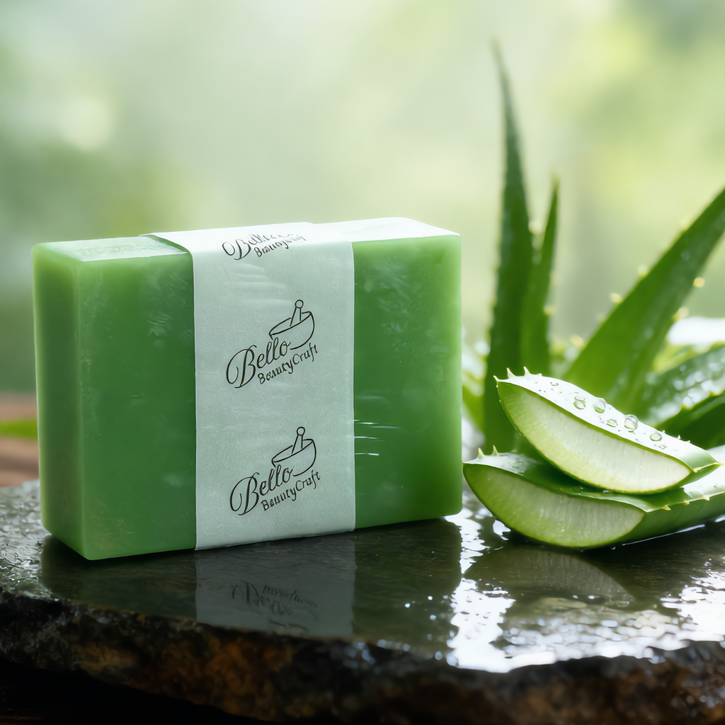 Jabón de Aloe Vera & Vitamina E | Hidratación Reparadora Intensiva